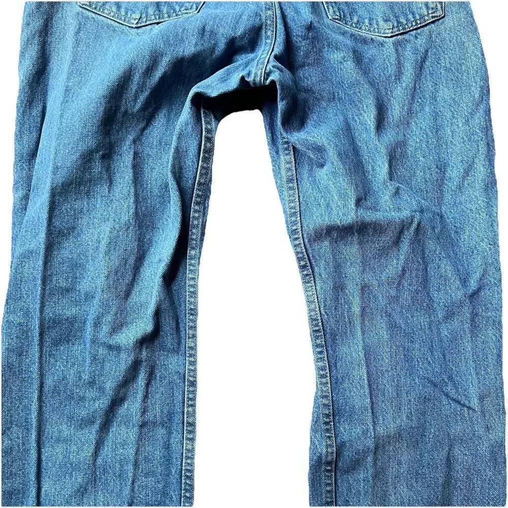 Wrangler Regular Fit Medium Was Blue Jeans Denim Pants Men's 35x32